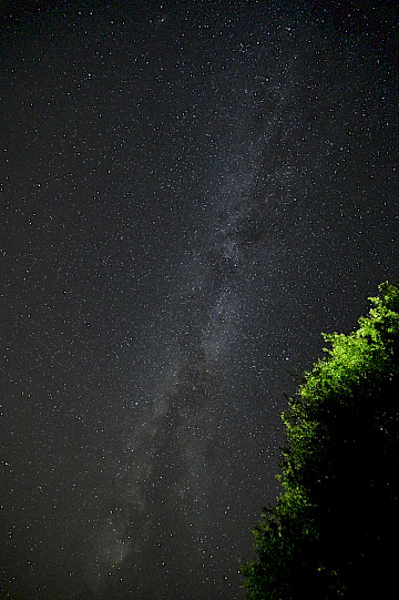 The Milky Way above Brittany, France