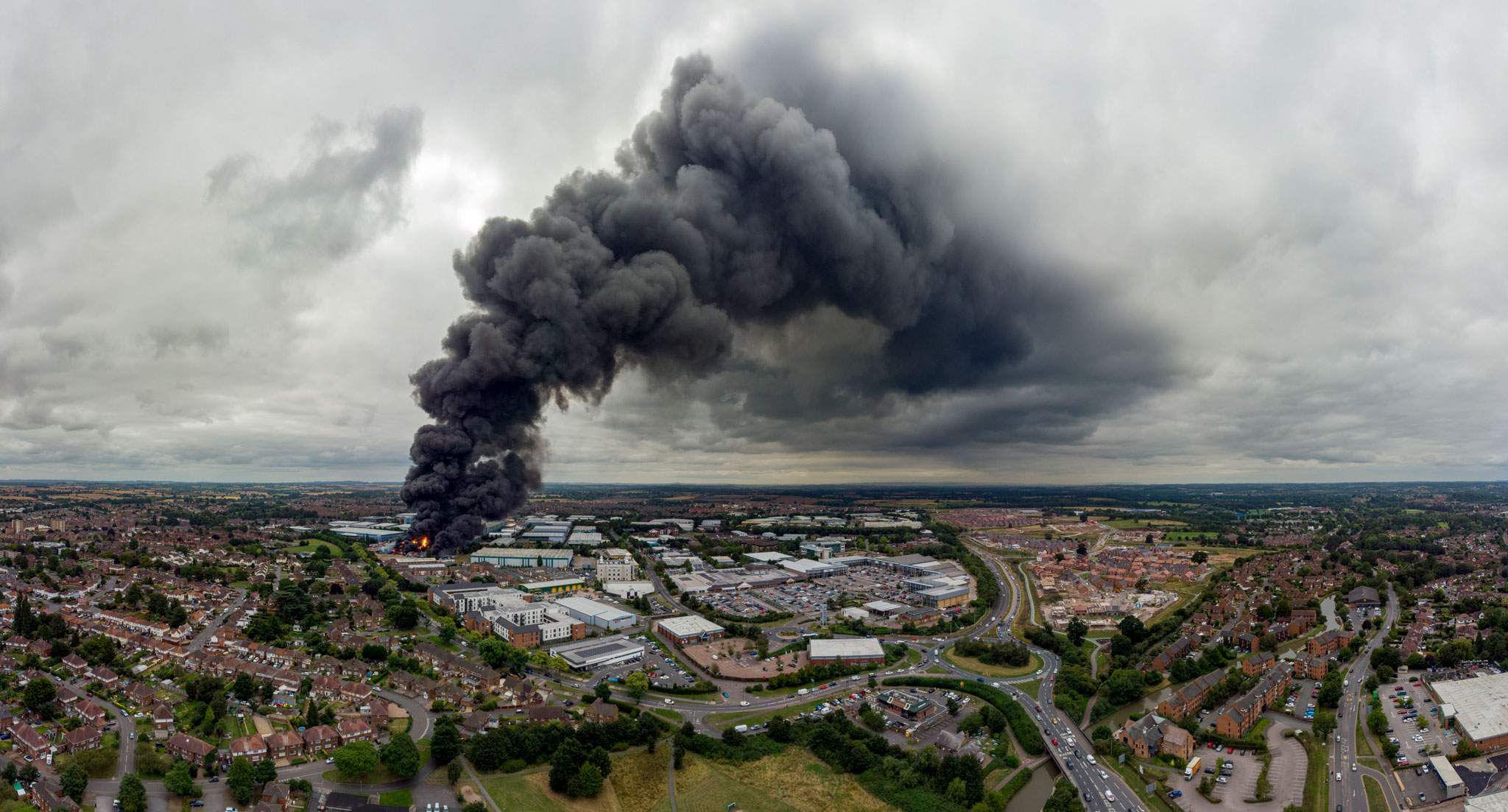 Chemical fire, Leamington Spa, August 2021