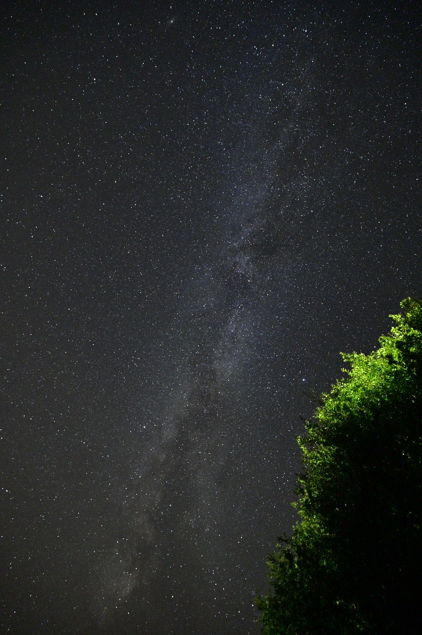 The Milky Way above Brittany, France