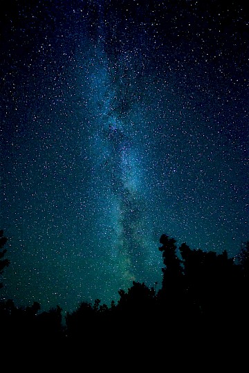 The Milky Way over Bornholm, Denmark