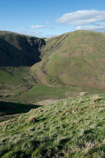 Sheepfold in Devil’s Beef Tub, near Moffat, Dumfries and Galloway, Scotland