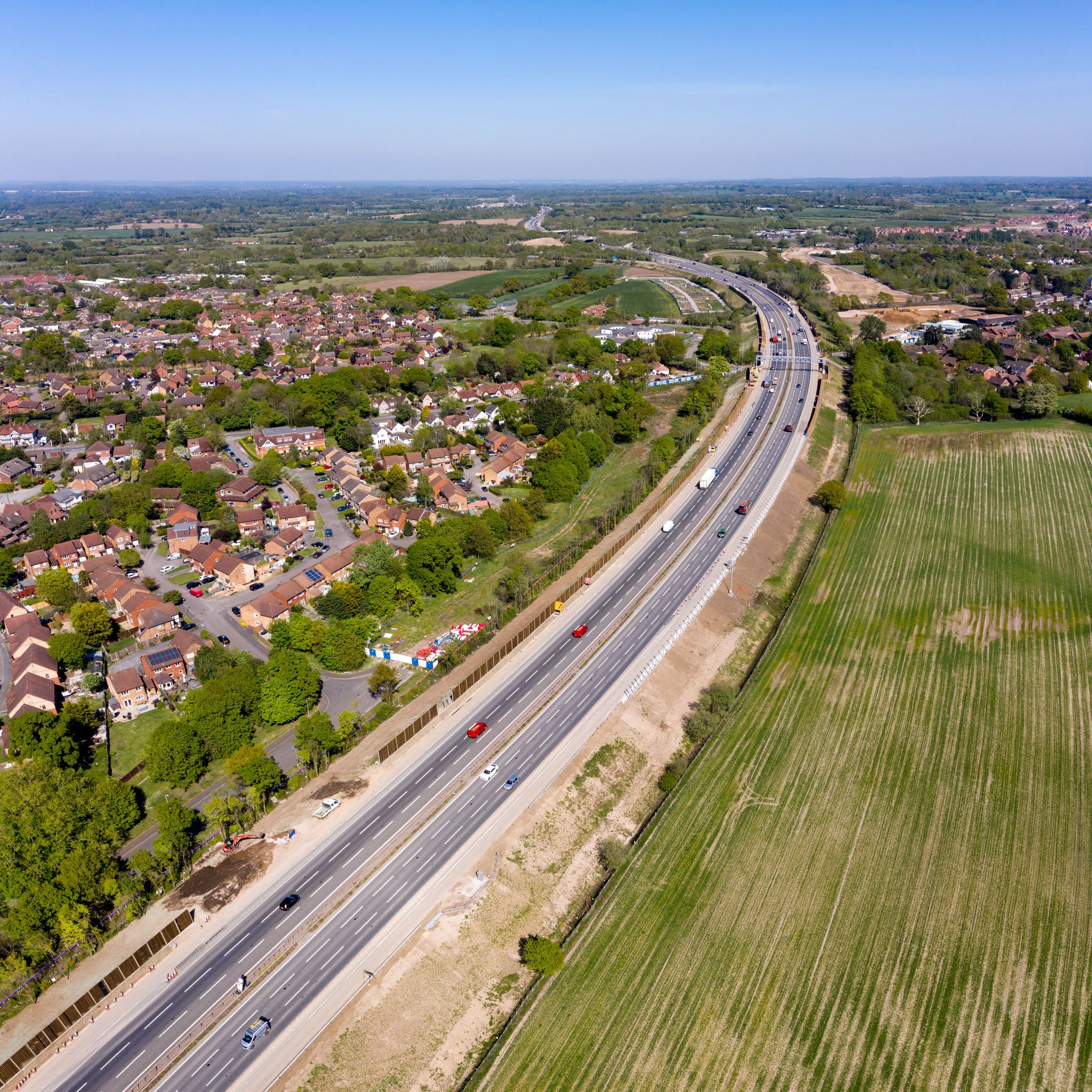 image of the M4 at Winnersh, Berkshire, taken at 400ft